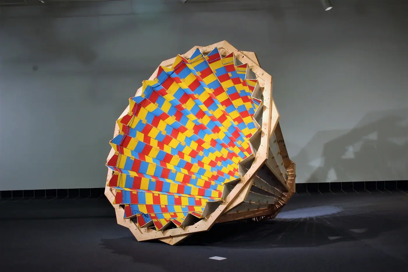Tri-Colored Bam What!? gallery sculpture